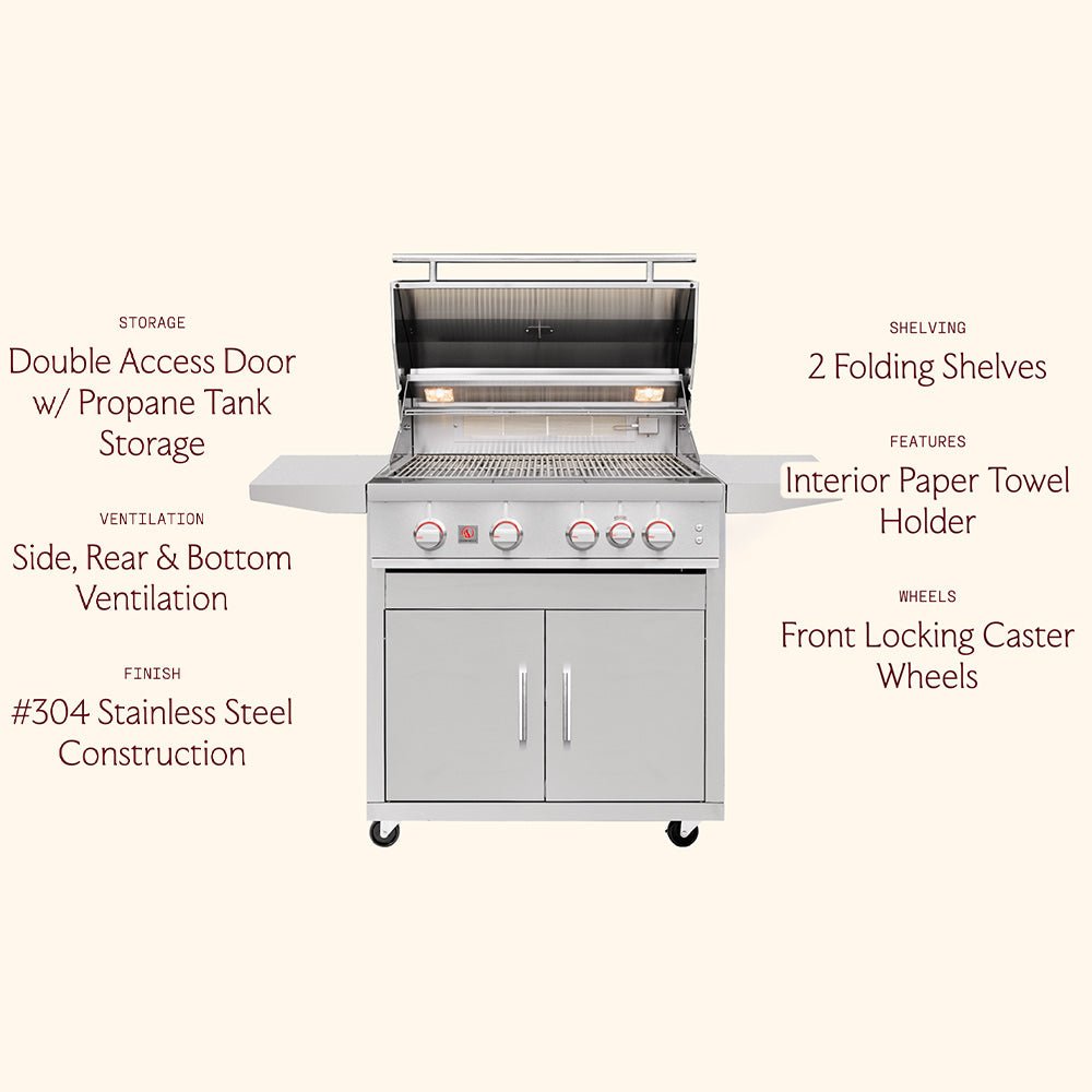 Summerset TRL Pro Series Freestanding Gas Grill, 32-Inch - Grill : Gas by Summerset | Buy at Agent BBQ