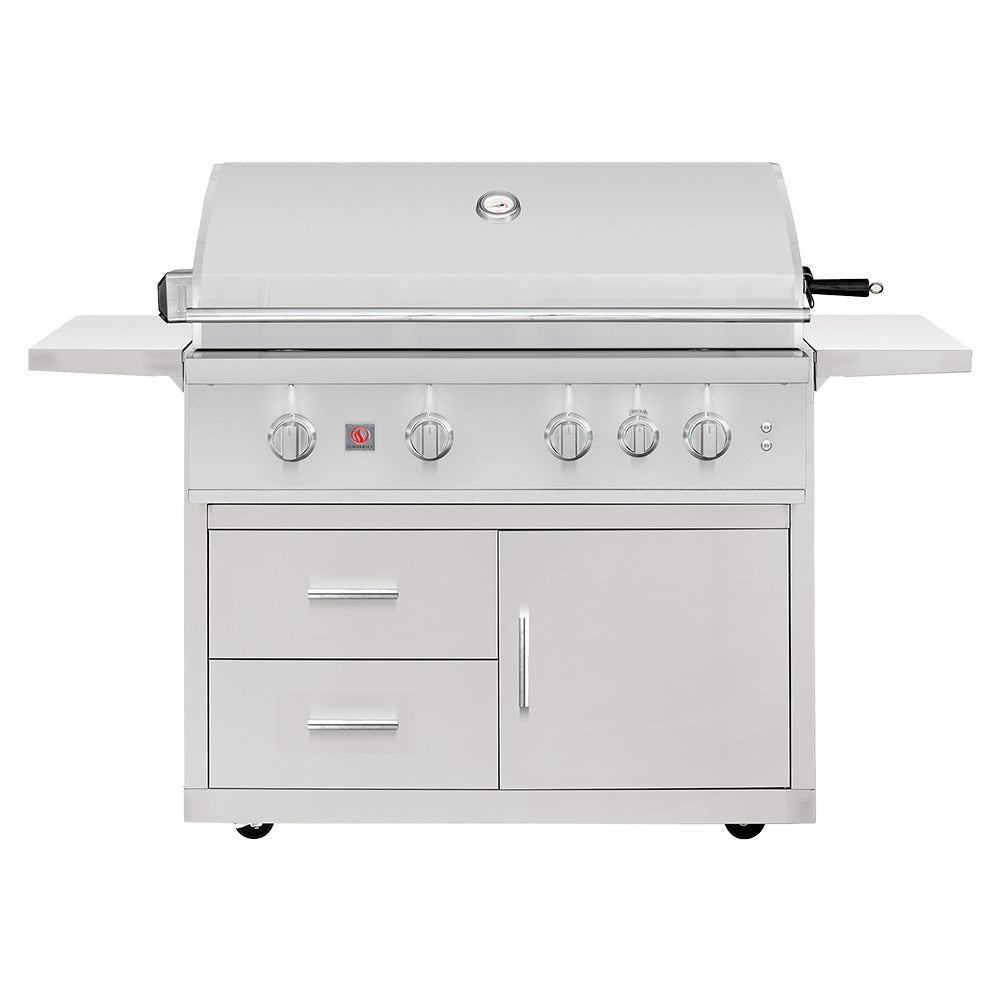 Summerset TRL Pro Series Freestanding Gas Grill on Deluxe Cart, 40-Inch - Grill : Gas by Summerset | Buy at Agent BBQ