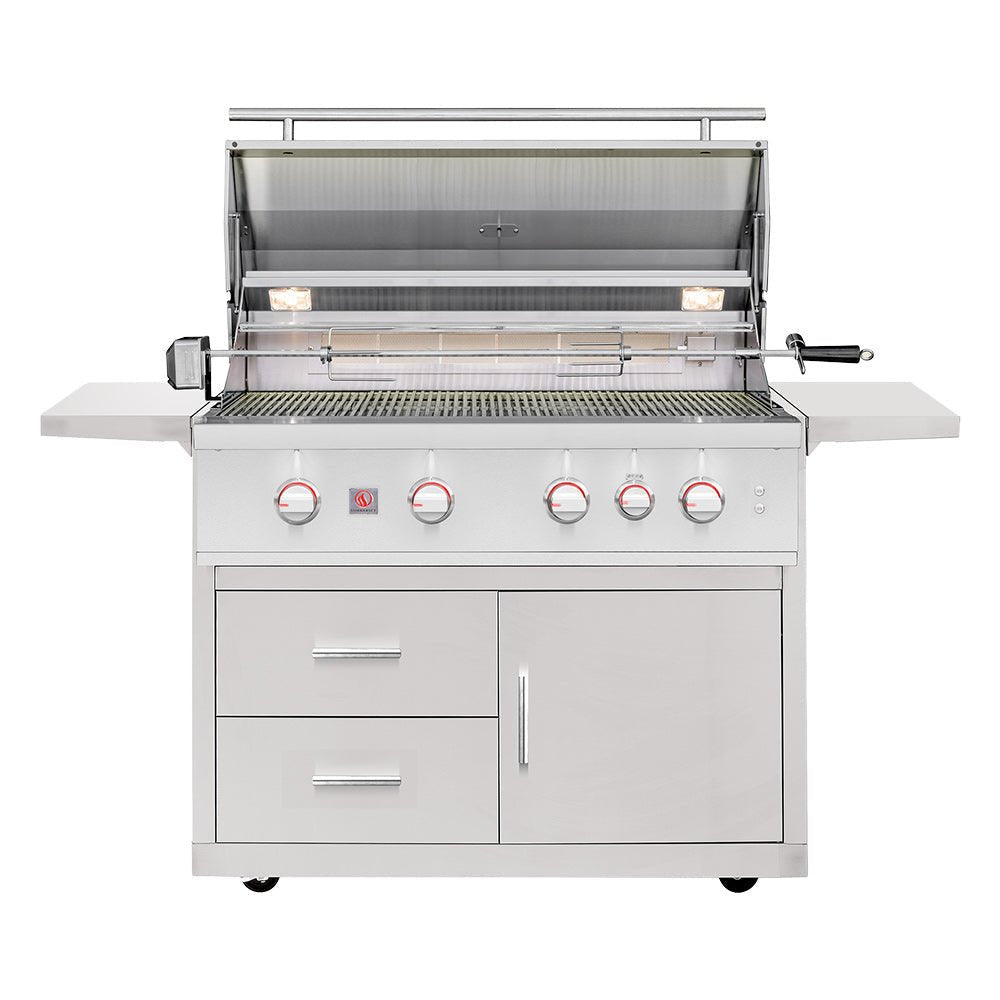 Summerset TRL Pro Series Freestanding Gas Grill on Deluxe Cart, 40-Inch - Grill : Gas by Summerset | Buy at Agent BBQ