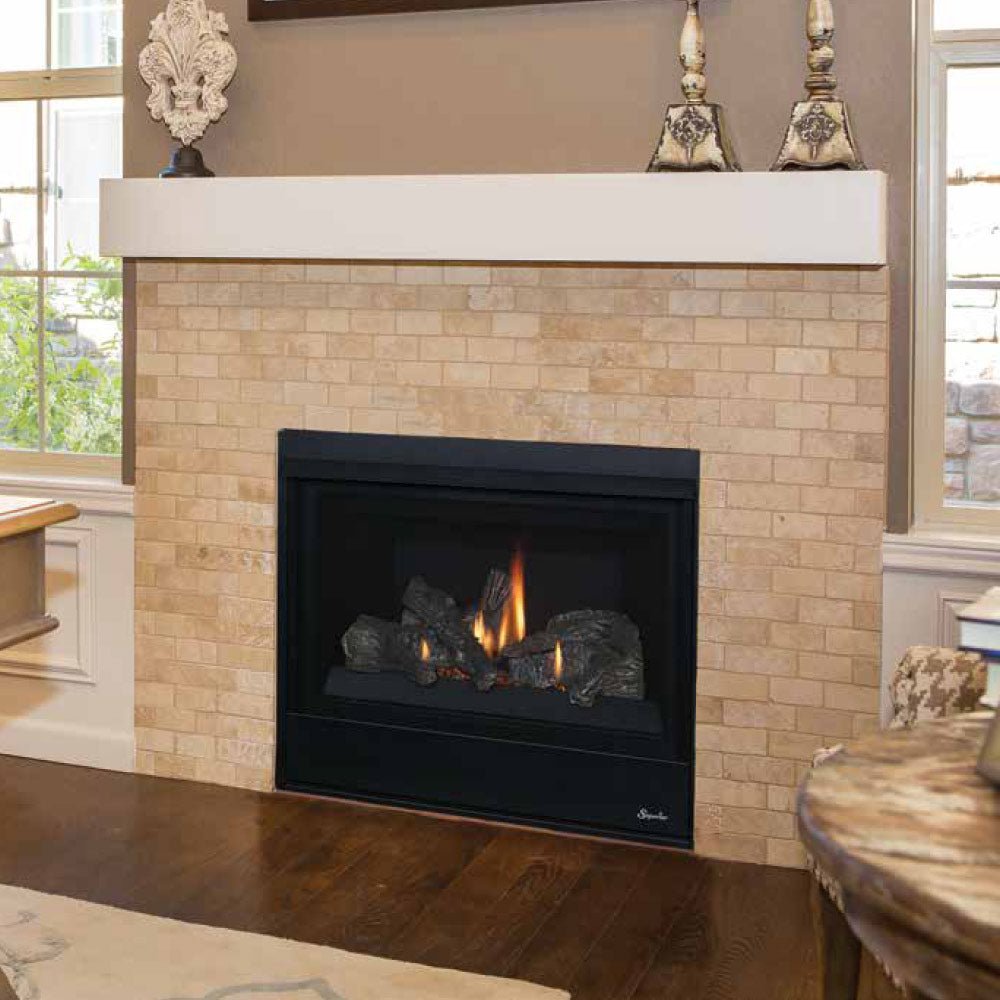 Superior DRT2033 33 - Inch Electronic Ignition Direct Vent Gas Fireplace with Aged Oak Logs - by Superior | Buy at Agent BBQ