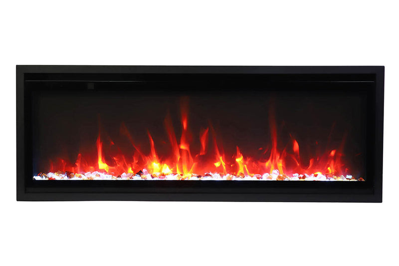 Amantii Symmetry 50'' Extra Slim Smart Wall Mount / Recessed Electric Fireplace