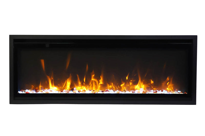 Amantii Symmetry 50'' Extra Slim Smart Wall Mount / Recessed Electric Fireplace