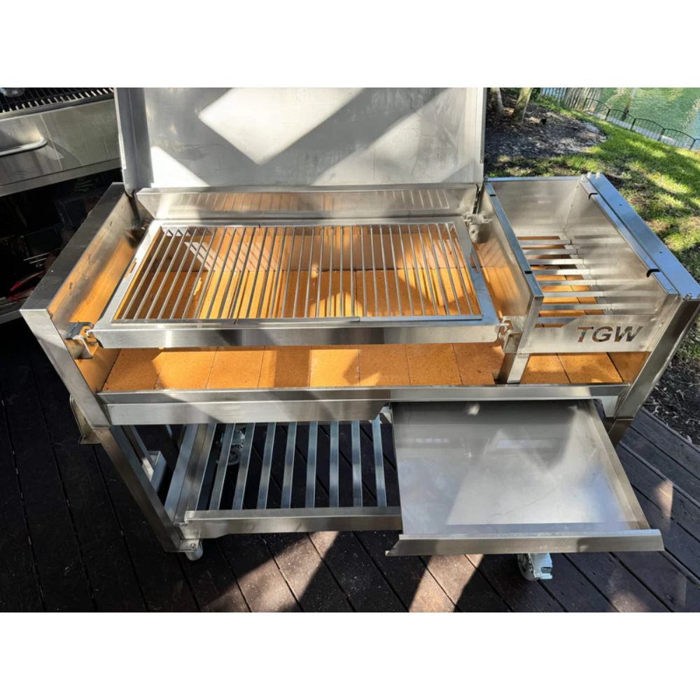 Tagwood BBQ Argentine Gaucho Stainless Steel Freestanding Charcoal Grill - by Tagwood BBQ | Buy at Agent BBQ