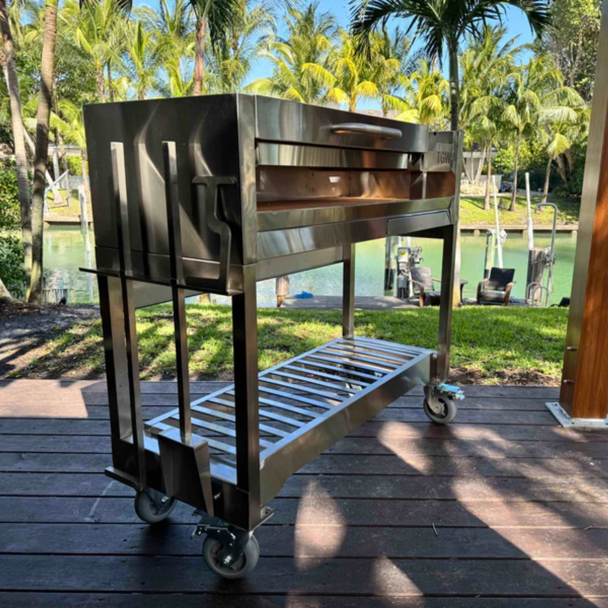 Tagwood BBQ Argentine Gaucho Stainless Steel Freestanding Charcoal Grill - by Tagwood BBQ | Buy at Agent BBQ