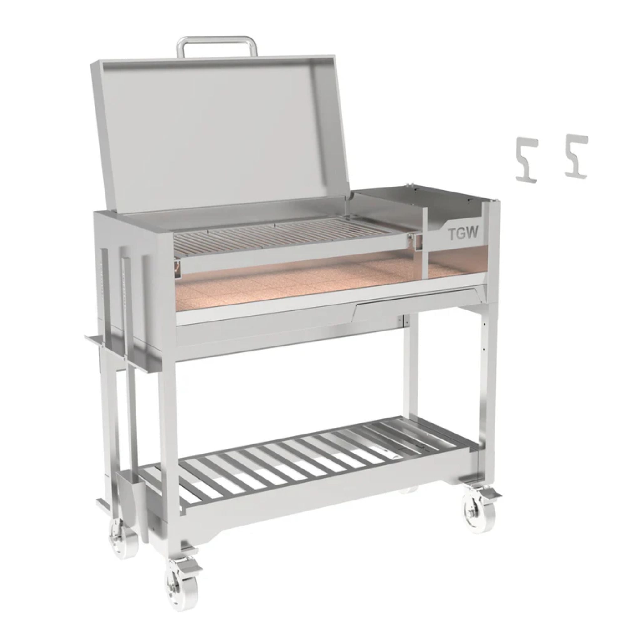 Tagwood BBQ Argentine Gaucho Stainless Steel Freestanding Charcoal Grill - by Tagwood BBQ | Buy at Agent BBQ