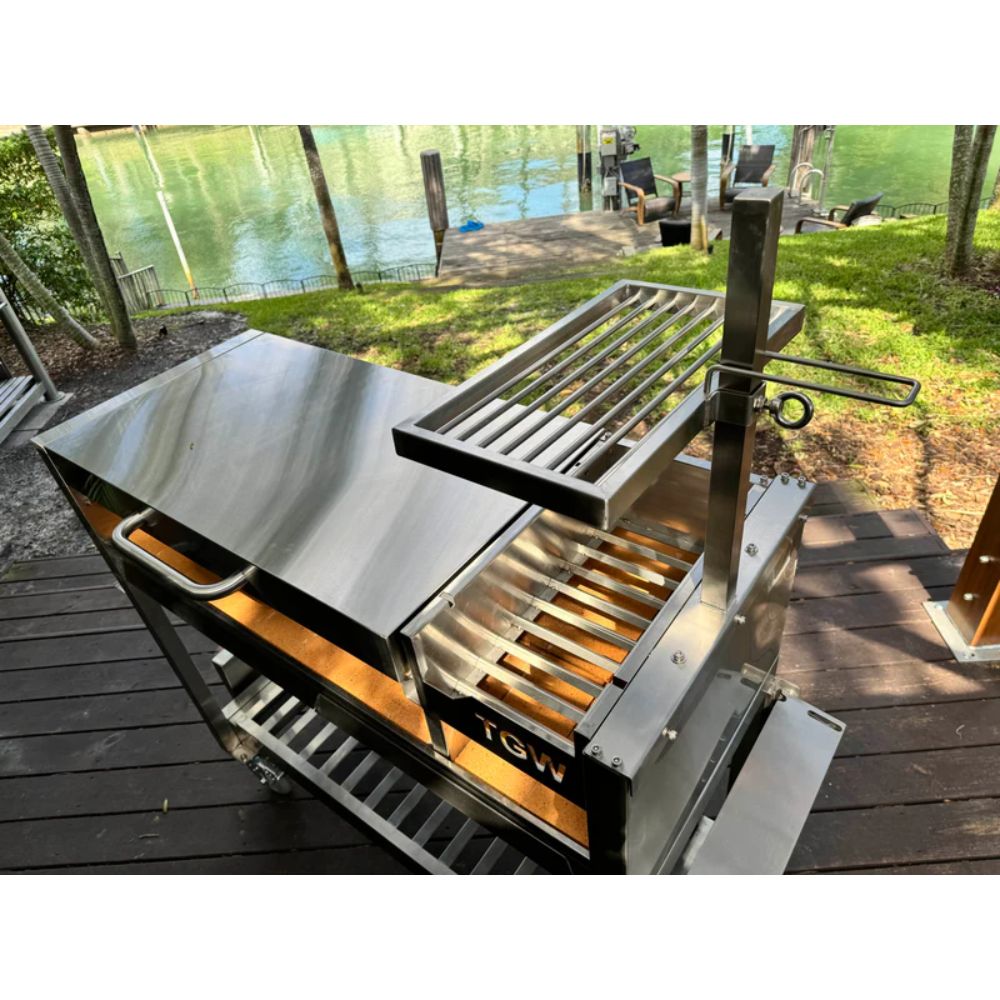 Tagwood BBQ Argentine Gaucho Stainless Steel Freestanding Charcoal Grill - by Tagwood BBQ | Buy at Agent BBQ