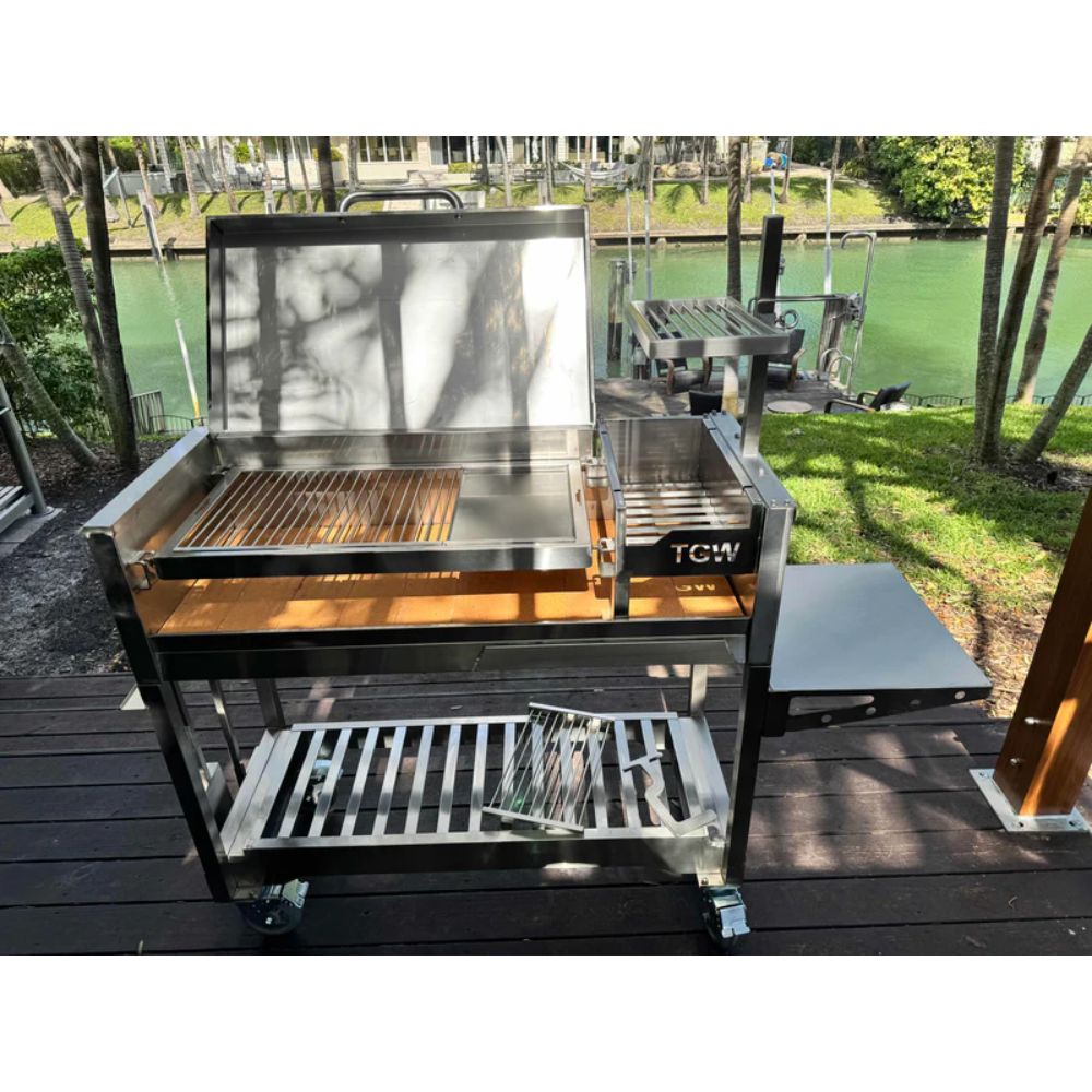 Tagwood BBQ Argentine Gaucho Stainless Steel Freestanding Charcoal Grill - by Tagwood BBQ | Buy at Agent BBQ