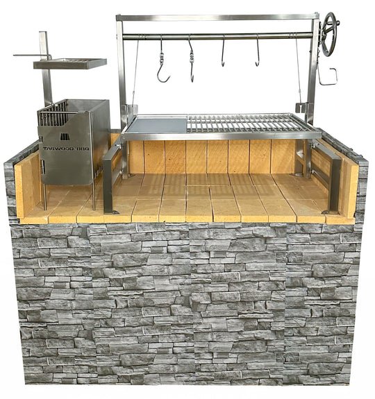 Tagwood BBQ Built - In Argentine Santa Maria Wood Fire & Charcoal Grill - BBQ09SS - by Tagwood BBQ | Buy at Agent BBQ