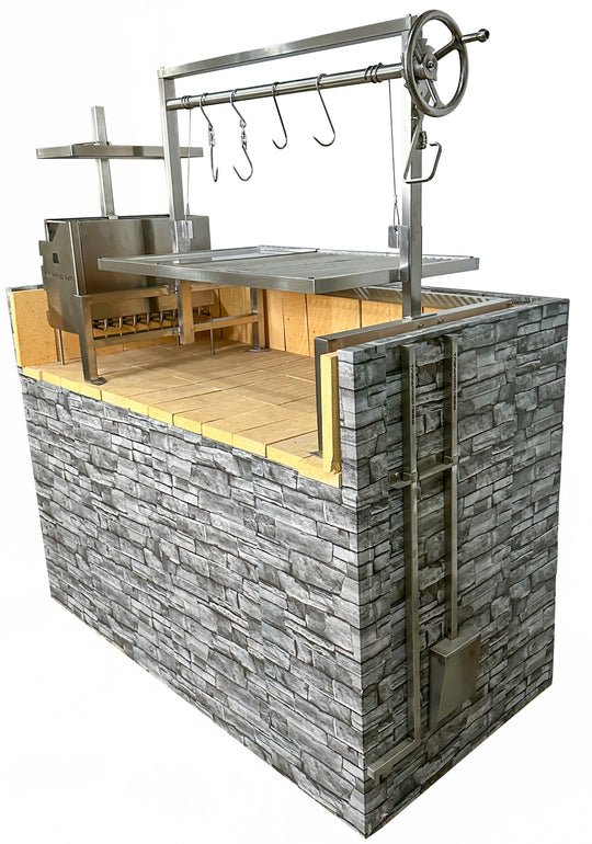 Tagwood BBQ Built - In Argentine Santa Maria Wood Fire & Charcoal Grill - BBQ09SS - by Tagwood BBQ | Buy at Agent BBQ