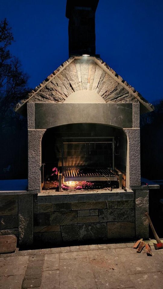 Tagwood BBQ Built - In Argentine Santa Maria Wood Fire & Charcoal Grill - BBQ09SS - by Tagwood BBQ | Buy at Agent BBQ