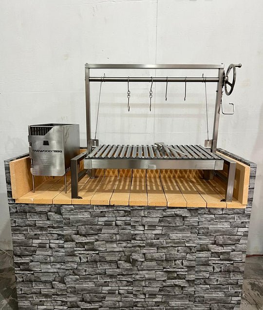 Tagwood BBQ Built - In Argentine Santa Maria Wood Fire & Charcoal Grill - BBQ09SS - by Tagwood BBQ | Buy at Agent BBQ