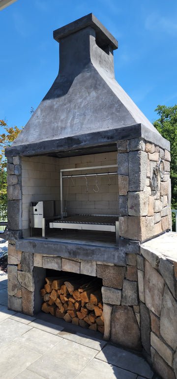 Tagwood BBQ Built - In Argentine Santa Maria Wood Fire & Charcoal Grill - BBQ09SS - by Tagwood BBQ | Buy at Agent BBQ