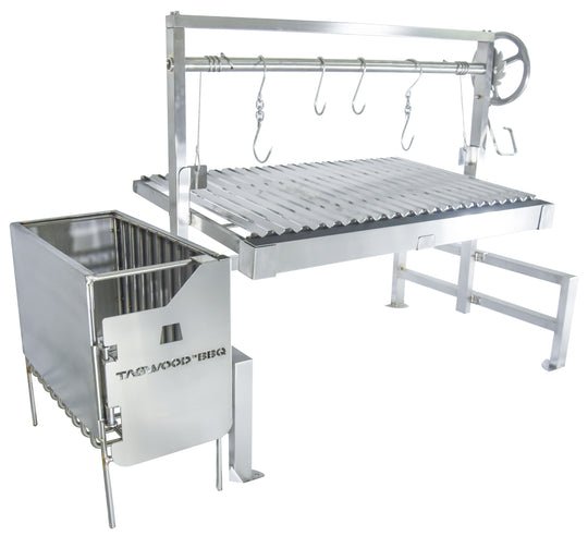 Tagwood BBQ Built - In Argentine Santa Maria Wood Fire & Charcoal Grill - BBQ09SS - by Tagwood BBQ | Buy at Agent BBQ