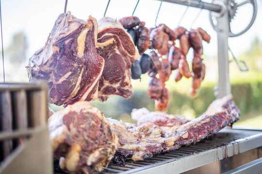 Tagwood BBQ Fully Assembled Argentine Santa Maria Wood Fire & Charcoal Grill - BBQ03SS - by Tagwood BBQ | Buy at Agent BBQ