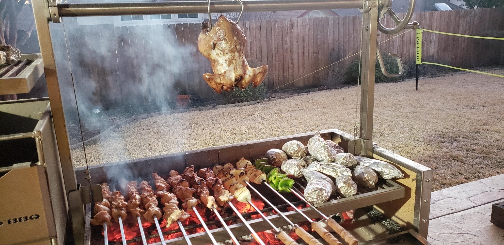 Tagwood BBQ Fully Assembled Argentine Santa Maria Wood Fire & Charcoal Grill - BBQ03SS - by Tagwood BBQ | Buy at Agent BBQ