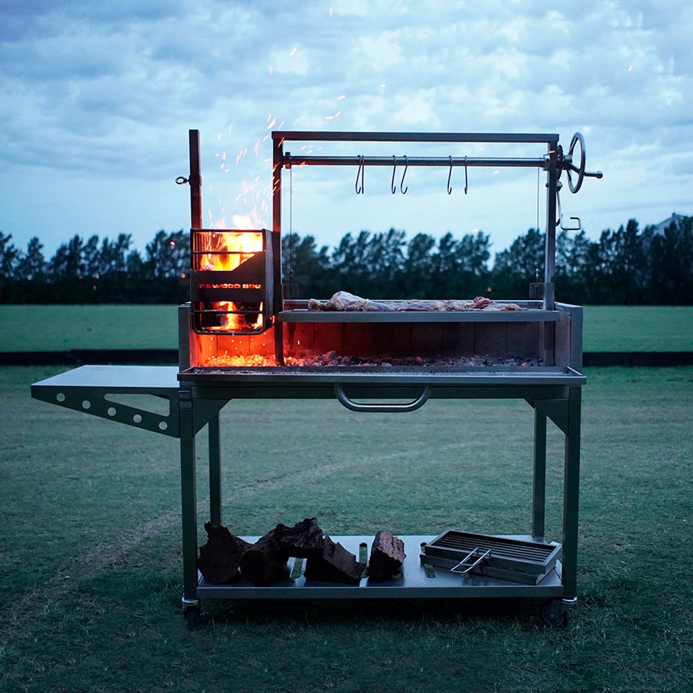 Tagwood BBQ Fully Assembled Argentine Santa Maria Wood Fire & Charcoal Grill - BBQ03SS - by Tagwood BBQ | Buy at Agent BBQ