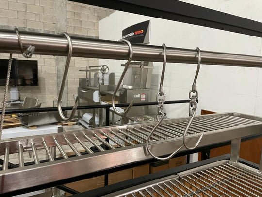 Tagwood BBQ Fully Assembled Black Argentine Santa Maria Wood Fire & Charcoal Grill - BBQ03SIF - by Tagwood BBQ | Buy at Agent BBQ