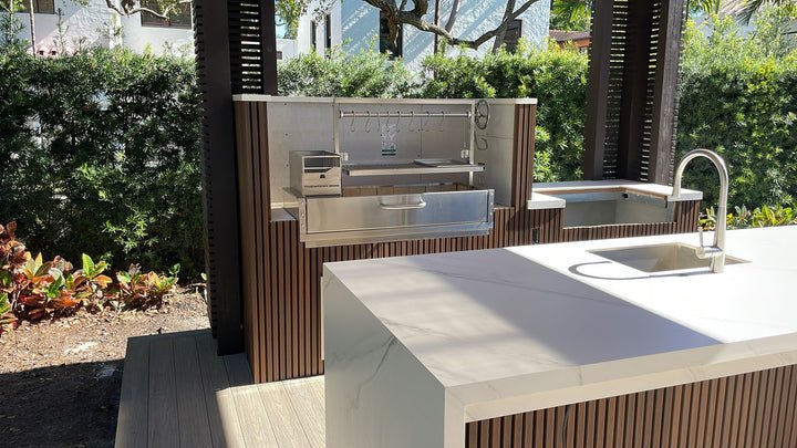 Tagwood BBQ Fully Assembled Built - In Santa Maria Argentine Wood Fire & Charcoal Gaucho Grill - BBQ05SSF - by Tagwood BBQ | Buy at Agent BBQ