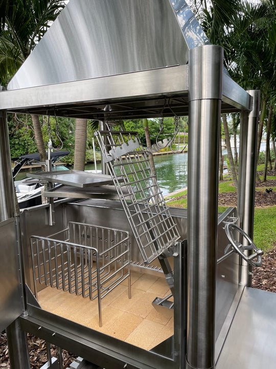 Tagwood BBQ Silver Bullet Argentine Wood Fire & Charcoal Grill - All Stainless Steel - BBQ02SS - by Tagwood BBQ | Buy at Agent BBQ