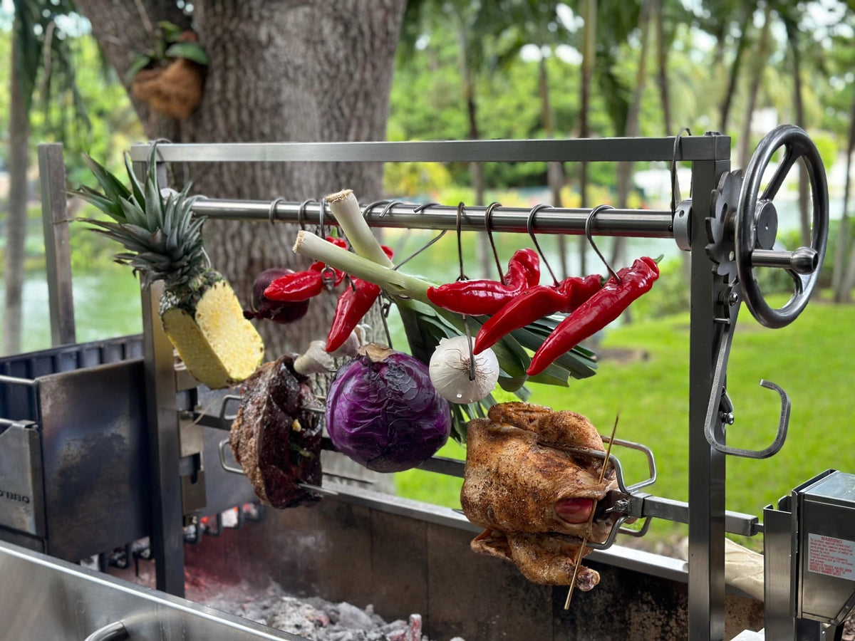 Tagwood BBQ Stainless Steel Rotisserie Kit For BBQ03SS, BBQ03SI, BBQ05SS, BBQ23SS, & BBQ25SS Grills - BBQ50SS - by Tagwood BBQ | Buy at Agent BBQ