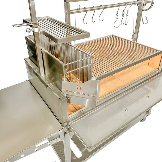 Tagwood BBQ XL Argentine Santa Maria Wood Fire & Charcoal Grill - BBQ23SS - by Tagwood BBQ | Buy at Agent BBQ