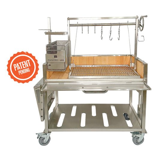 Tagwood BBQ XL Argentine Santa Maria Wood Fire & Charcoal Grill - BBQ23SS - by Tagwood BBQ | Buy at Agent BBQ