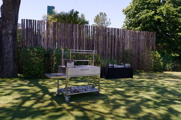 Tagwood BBQ XL Argentine Santa Maria Wood Fire & Charcoal Grill - BBQ23SS - by Tagwood BBQ | Buy at Agent BBQ