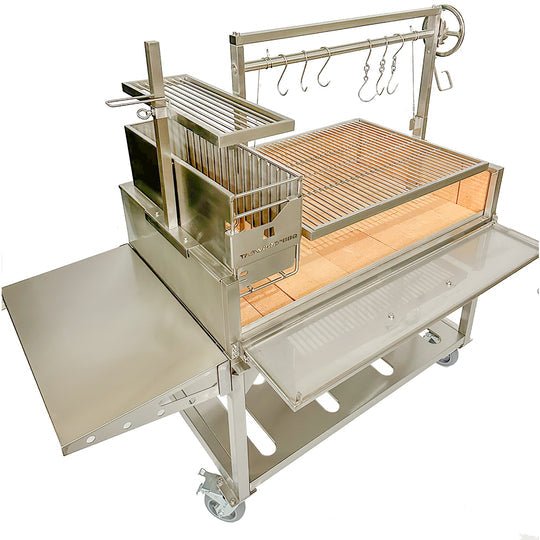 Tagwood BBQ XL Argentine Santa Maria Wood Fire & Charcoal Grill - BBQ23SS - by Tagwood BBQ | Buy at Agent BBQ