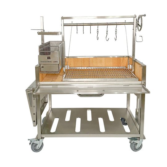 Tagwood BBQ XL Argentine Santa Maria Wood Fire & Charcoal Grill - BBQ23SS - by Tagwood BBQ | Buy at Agent BBQ