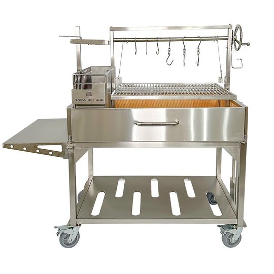 Tagwood BBQ XL Argentine Santa Maria Wood Fire & Charcoal Grill - BBQ23SS - by Tagwood BBQ | Buy at Agent BBQ