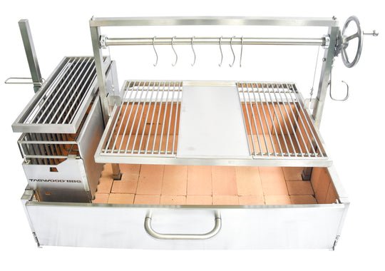 Tagwood BBQ XL Built - In Argentine Santa Maria Wood Fire & Charcoal Grill - BBQ25SS - by Tagwood BBQ | Buy at Agent BBQ