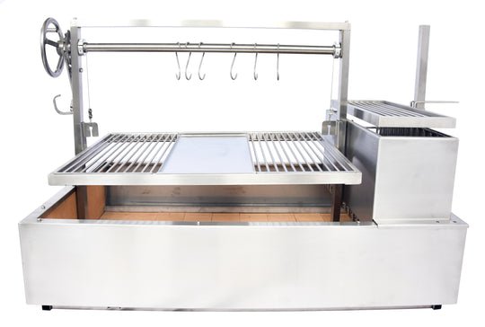 Tagwood BBQ XL Built - In Argentine Santa Maria Wood Fire & Charcoal Grill - BBQ25SS - by Tagwood BBQ | Buy at Agent BBQ