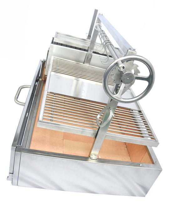 Tagwood BBQ XL Built - In Argentine Santa Maria Wood Fire & Charcoal Grill - BBQ25SS - by Tagwood BBQ | Buy at Agent BBQ