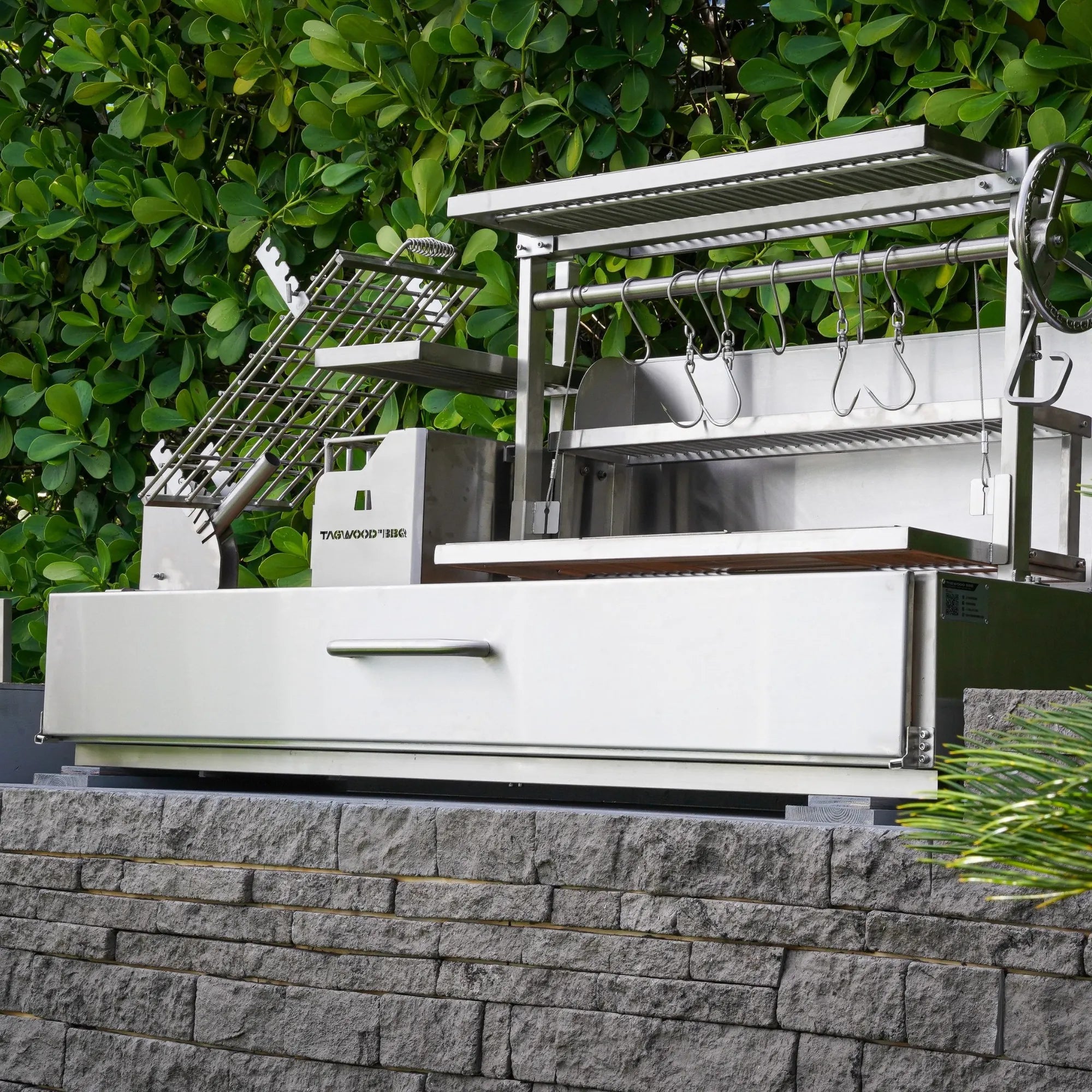 Tagwood BBQ08SS Argentine Santa Maria Wood Fire & Charcoal Gaucho Grill - by Tagwood BBQ | Buy at Agent BBQ