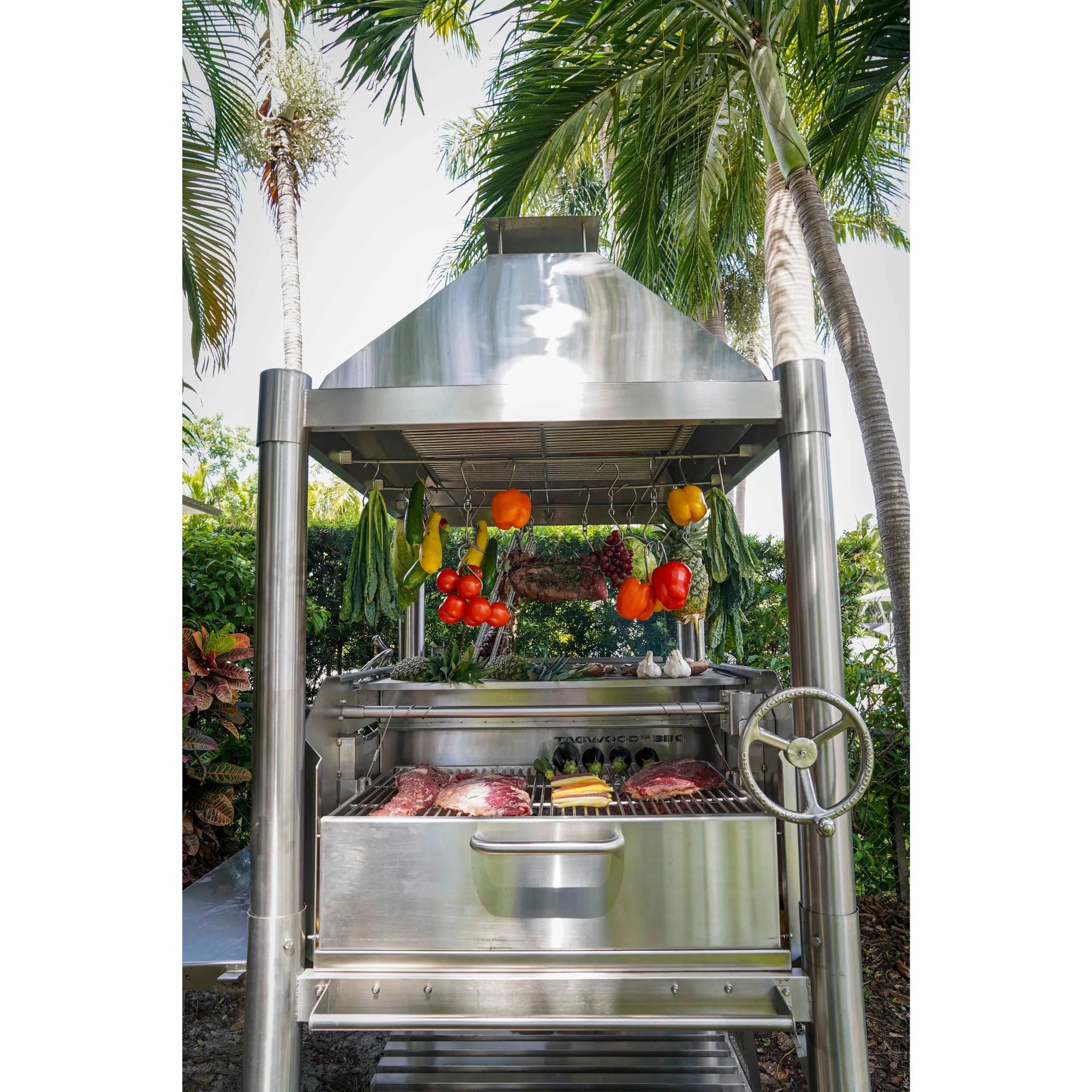 Tagwood BBQ12SS Argentine Santa Maria Commercial Stainless Steel Charcoal Grill - by Tagwood BBQ | Buy at Agent BBQ