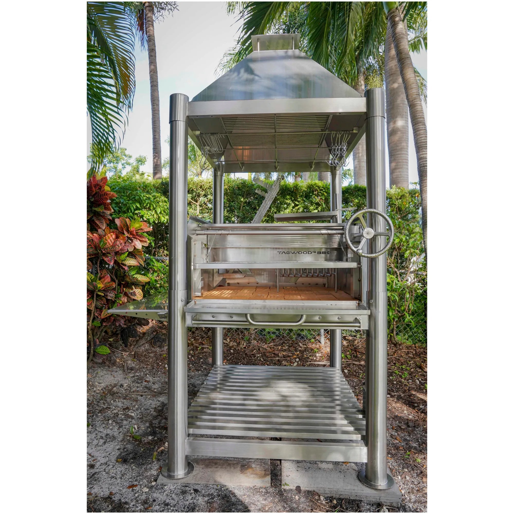 Tagwood BBQ12SS Argentine Santa Maria Commercial Stainless Steel Charcoal Grill - by Tagwood BBQ | Buy at Agent BBQ