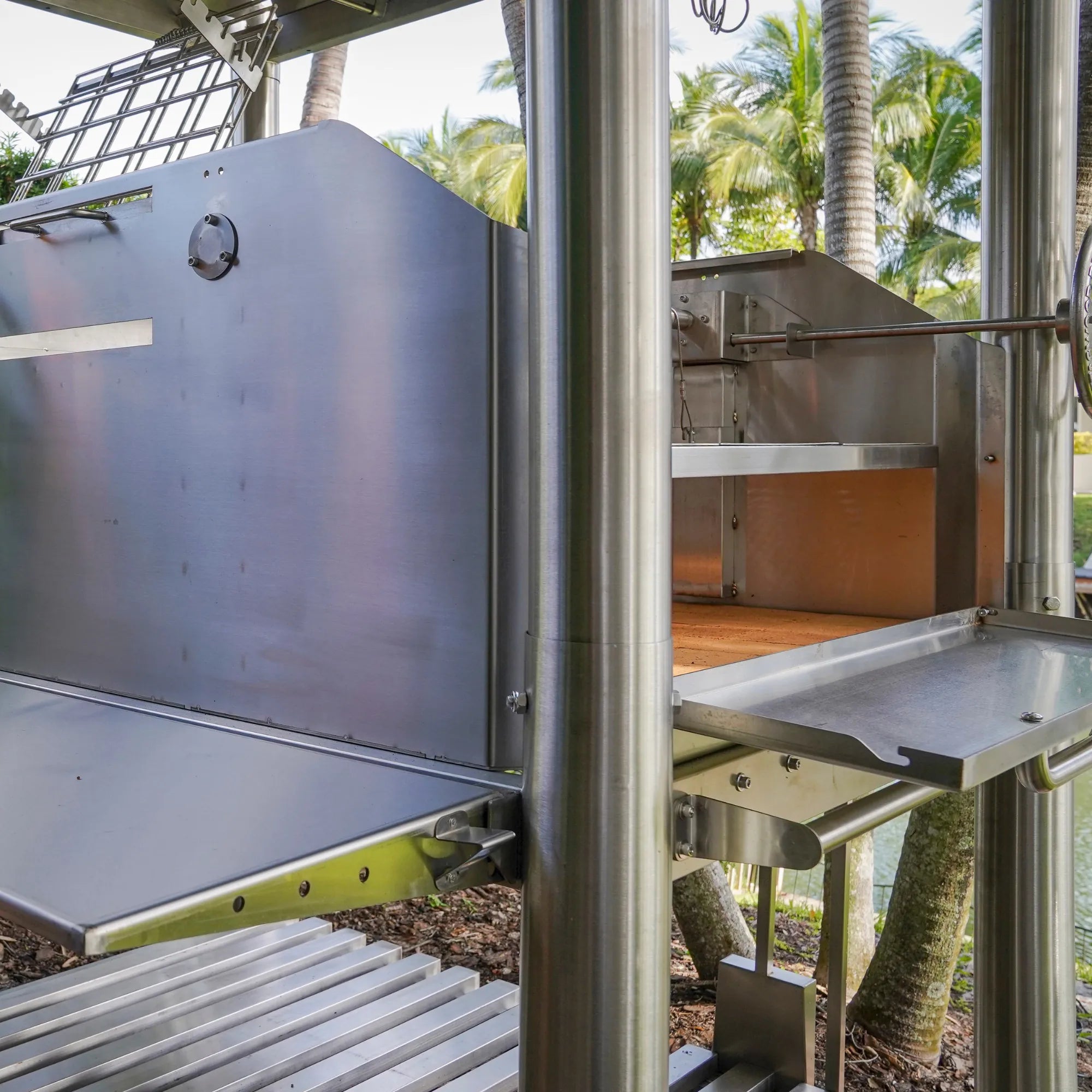 Tagwood BBQ12SS Argentine Santa Maria Commercial Stainless Steel Charcoal Grill - by Tagwood BBQ | Buy at Agent BBQ