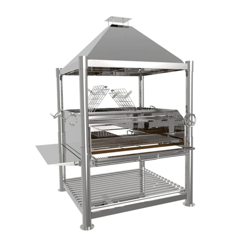 Tagwood BBQ22SS Commercial Argentine Wood Fire & Charcoal Freestanding Grill - "The Larger Beast" - by Tagwood BBQ | Buy at Agent BBQ