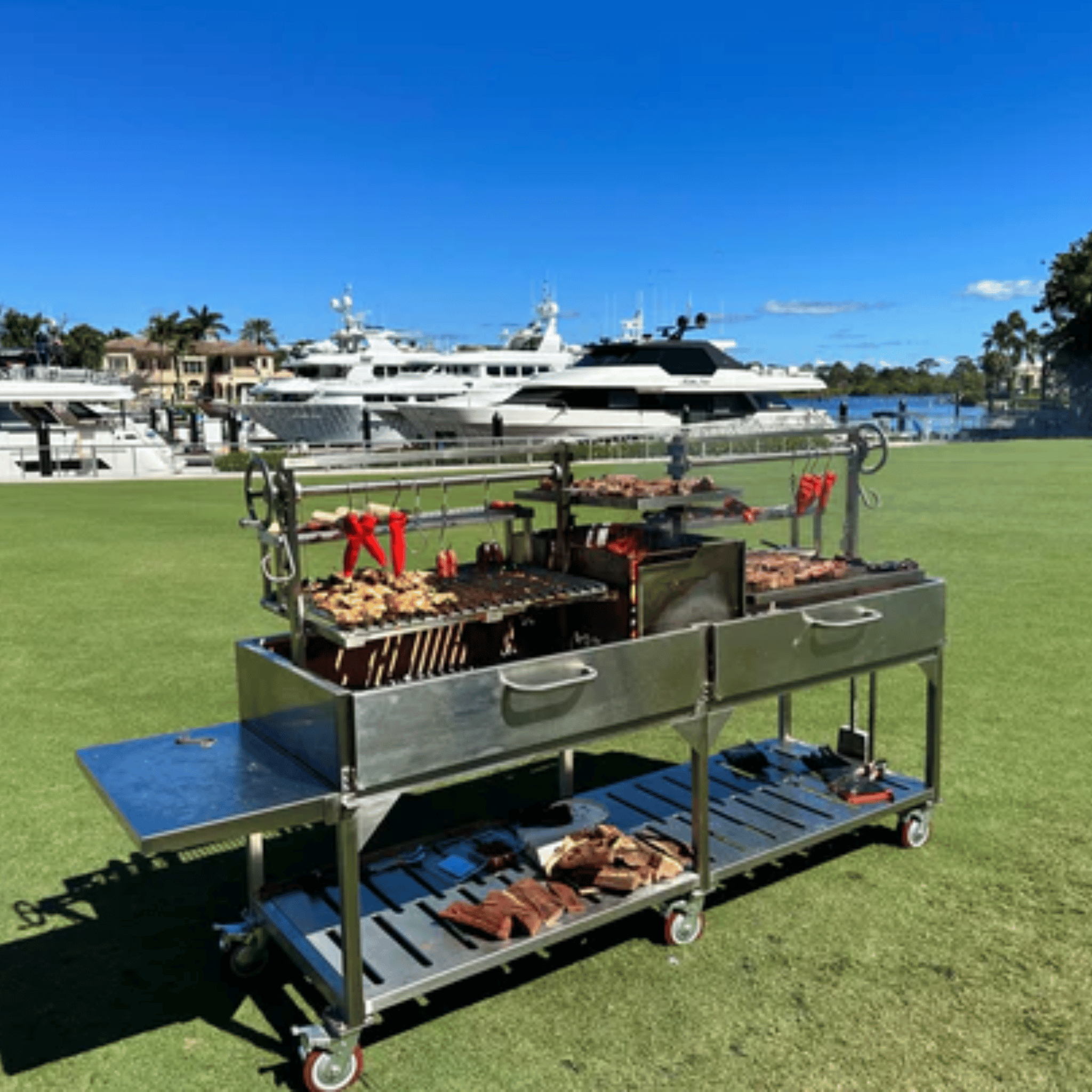 Tagwood BBQ24SS Argentine Freestanding Charcoal Grill - by Tagwood BBQ | Buy at Agent BBQ