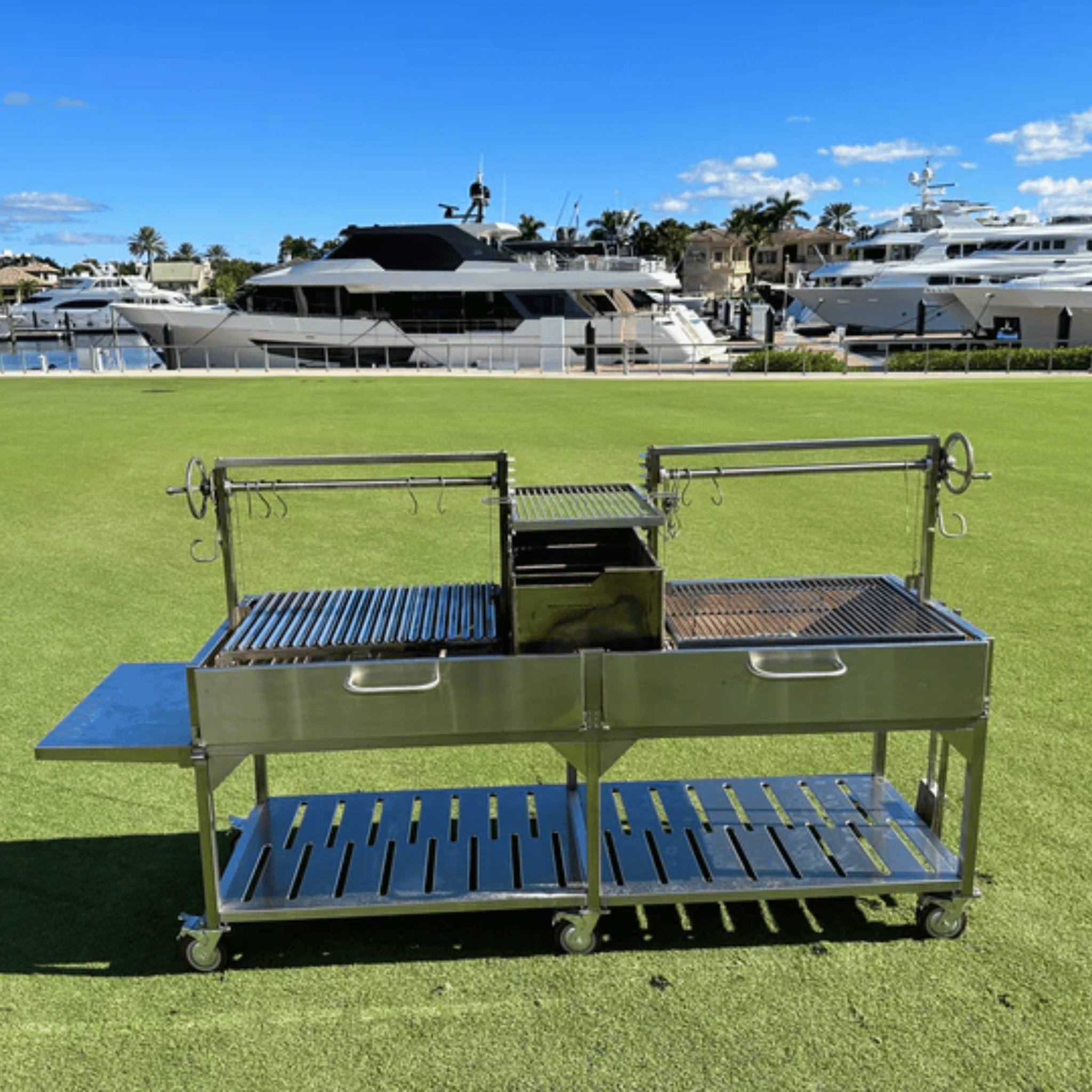 Tagwood BBQ24SS Argentine Freestanding Charcoal Grill - by Tagwood BBQ | Buy at Agent BBQ