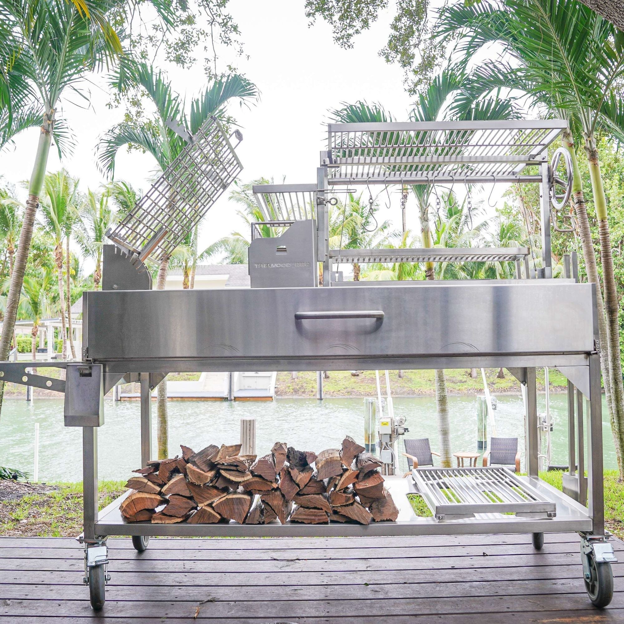 Tagwood BBQ26SS Argentine Wood Fire & Charcoal Freestanding Grill - by Tagwood BBQ | Buy at Agent BBQ