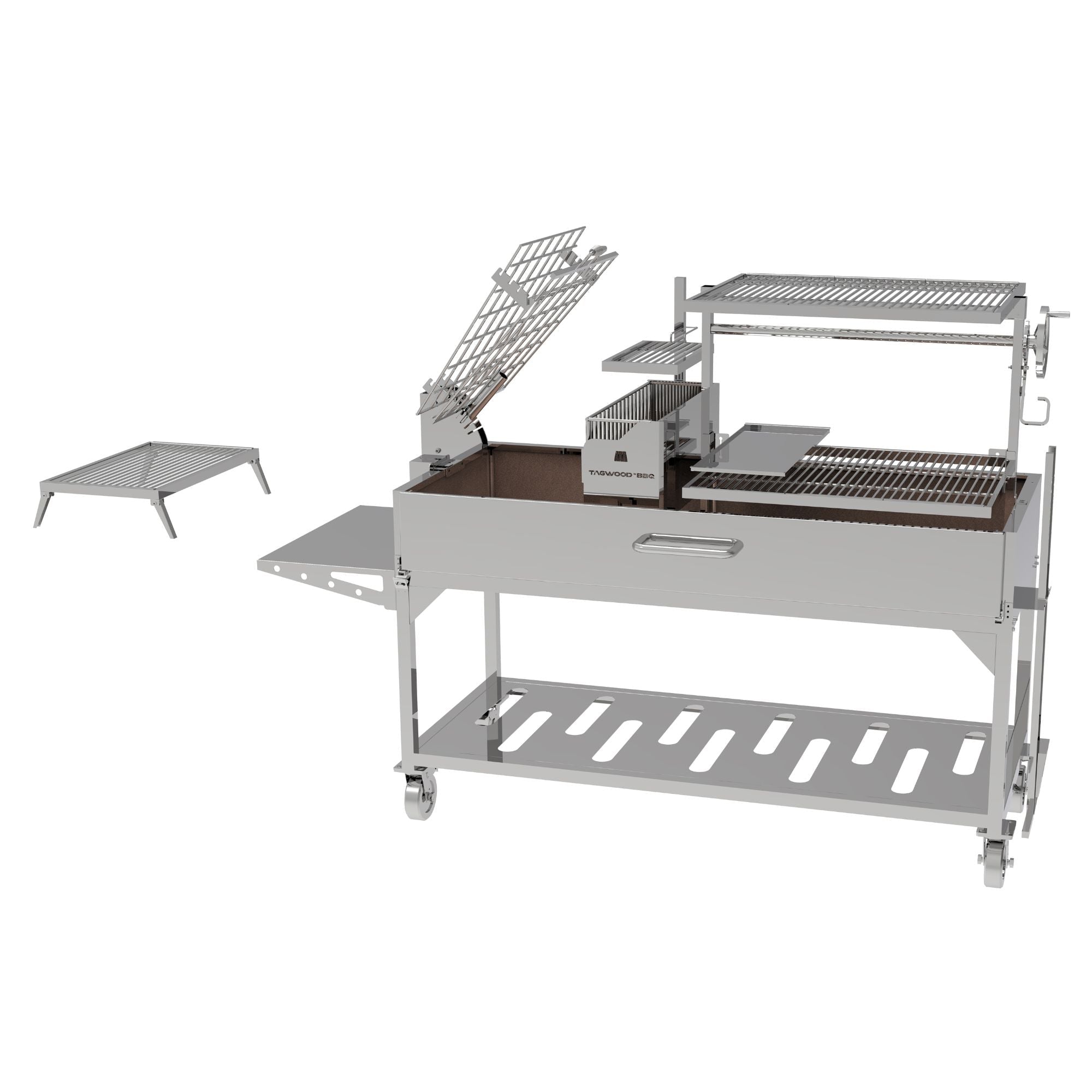 Tagwood BBQ26SS Argentine Wood Fire & Charcoal Freestanding Grill - by Tagwood BBQ | Buy at Agent BBQ