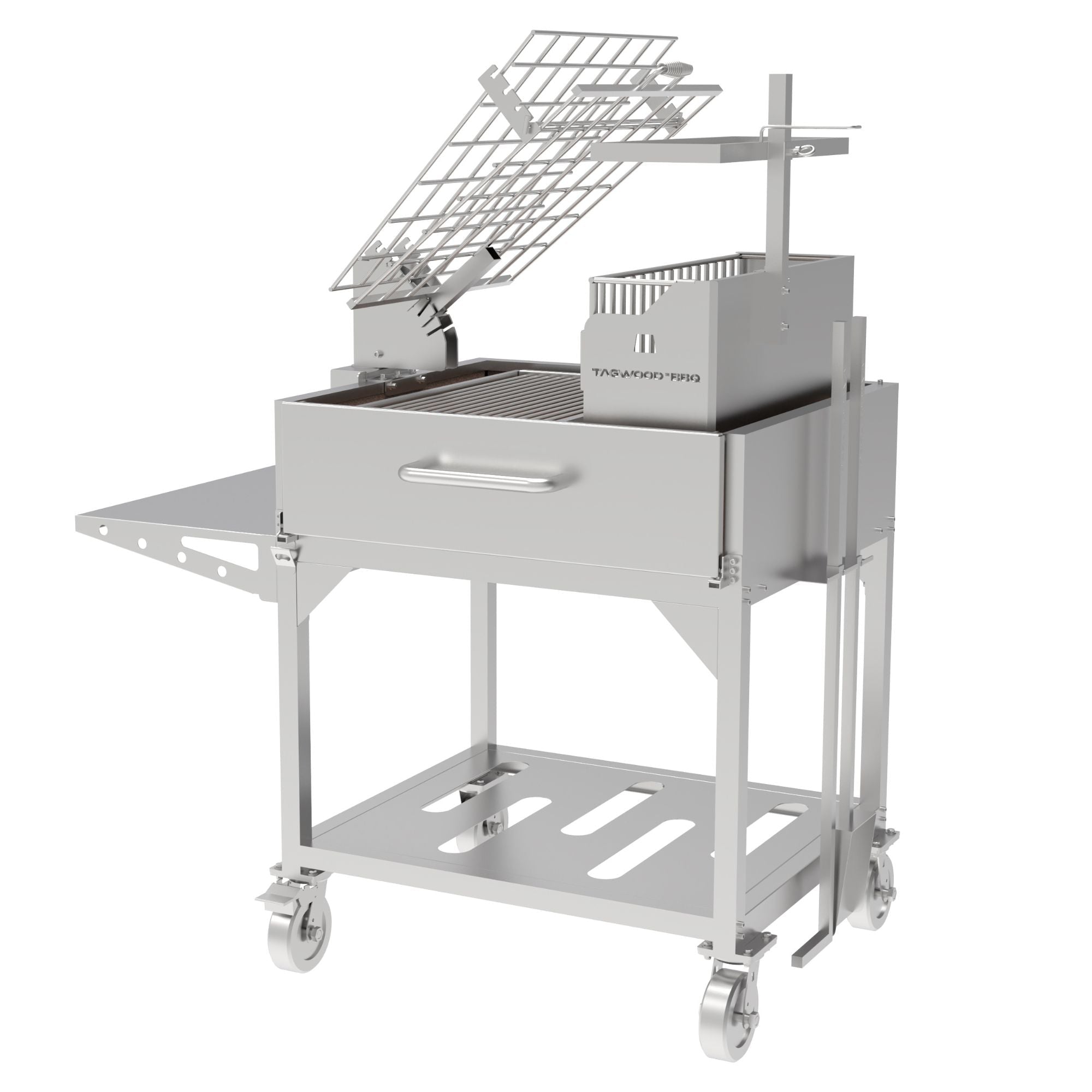 Tagwood BBQ33SS Argentine Freestanding Clamp Grill W/ Firebox - by Tagwood BBQ | Buy at Agent BBQ