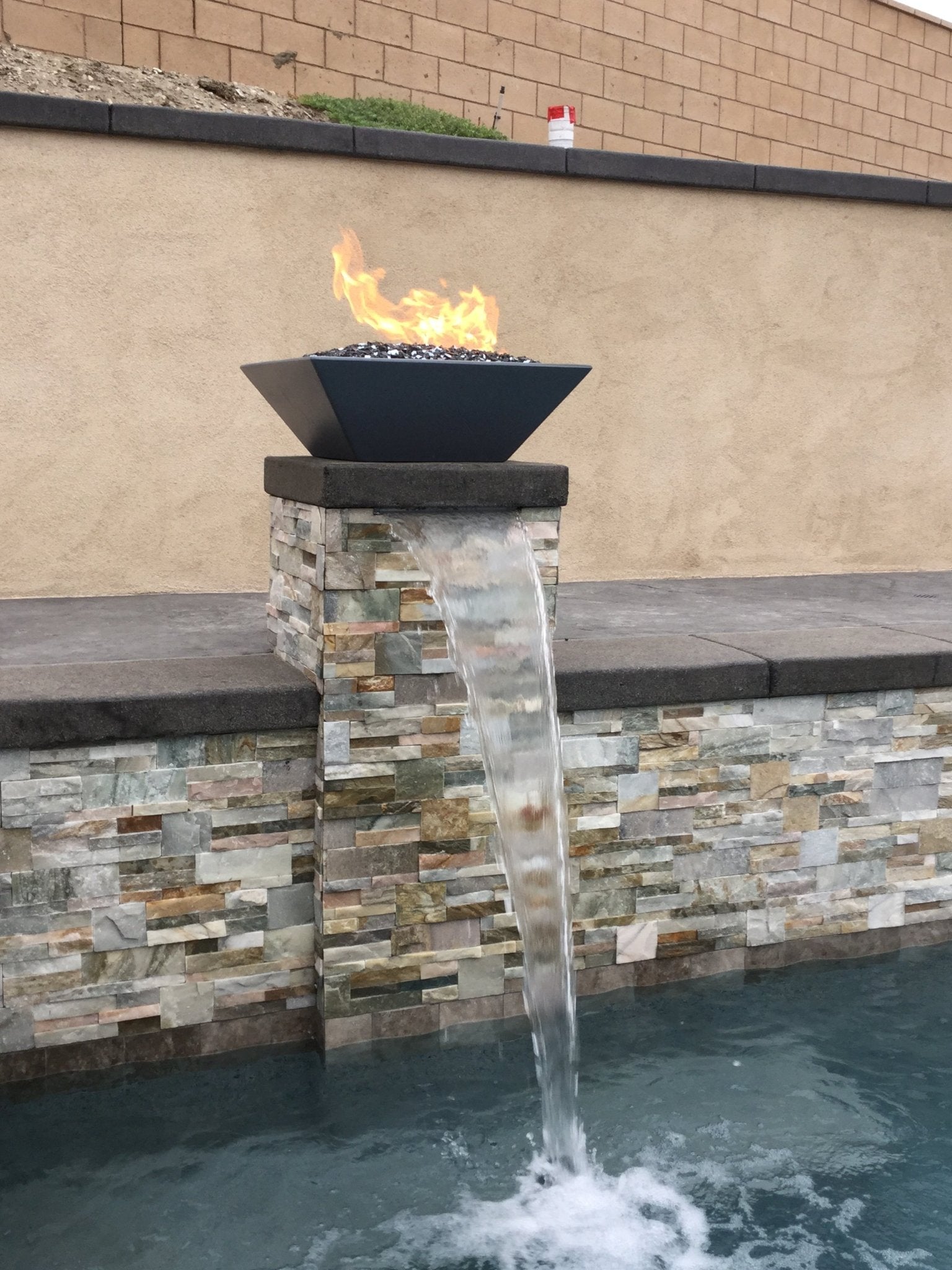 24" Maya GFRC Fire Bowl - OPT - 24SFO - by The Outdoor Plus | Buy at Agent BBQ