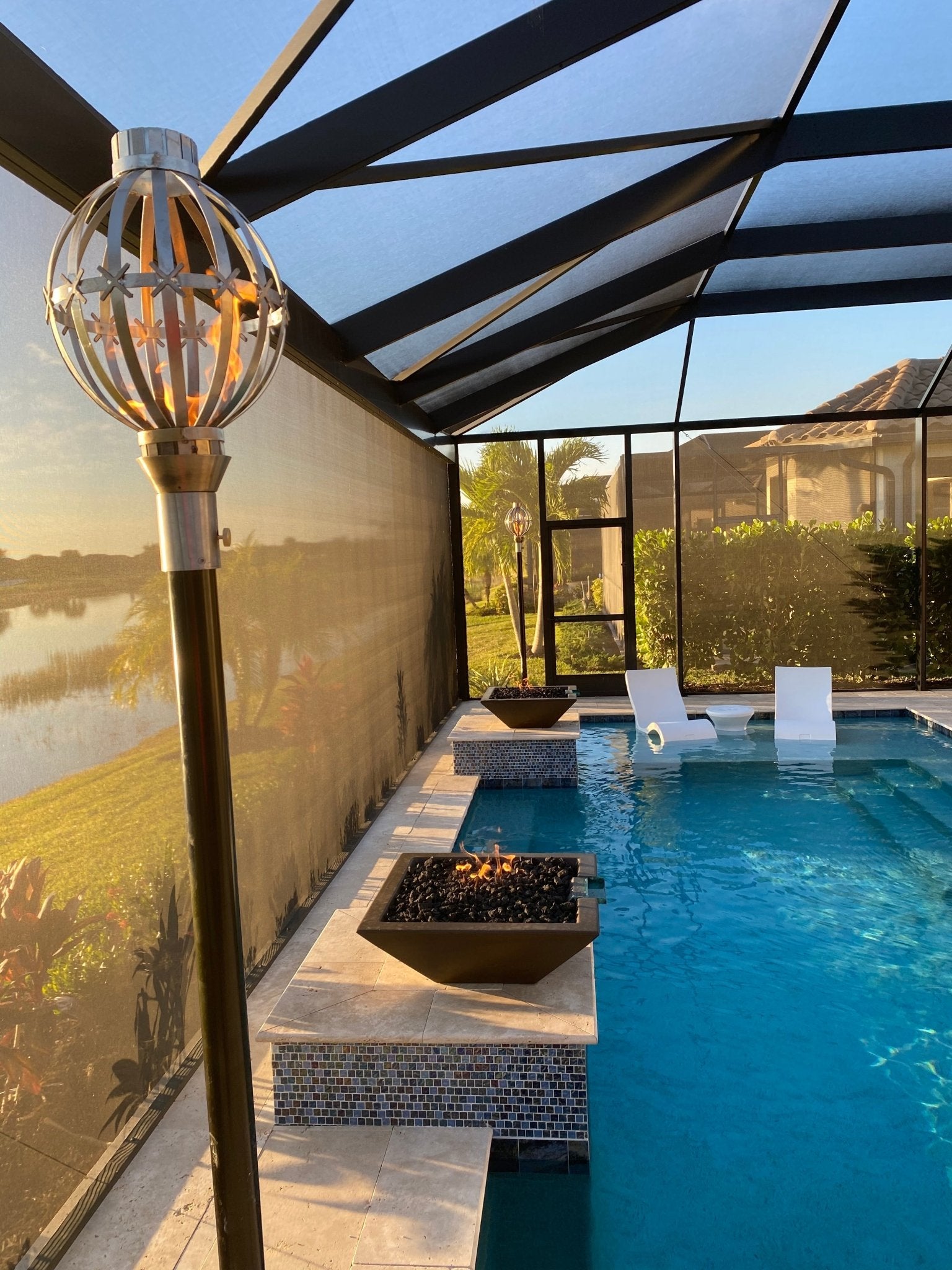 24" Maya GFRC Fire Bowl - OPT - 24SFO - by The Outdoor Plus | Buy at Agent BBQ