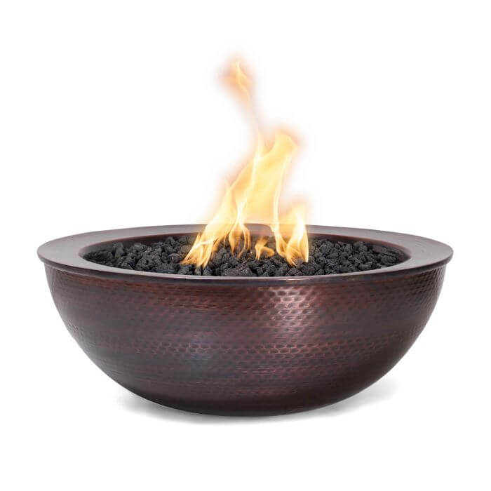 27" Sedona Hammered Copper Fire Bowl - OPT - 27RCPRFO - by The Outdoor Plus | Buy at Agent BBQ
