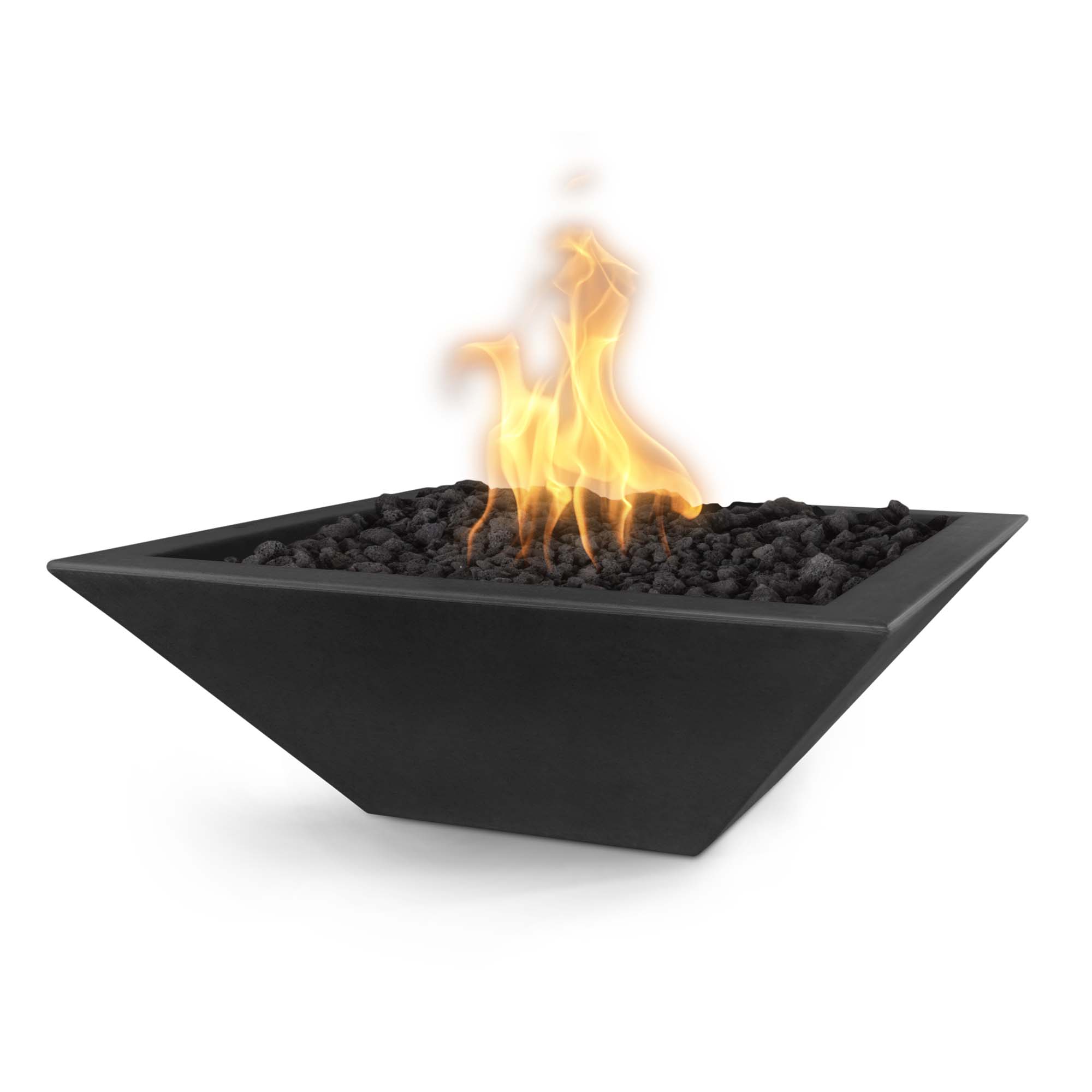 30" Maya GFRC Square Fire Bowl - OPT - 30SFO - by The Outdoor Plus | Buy at Agent BBQ