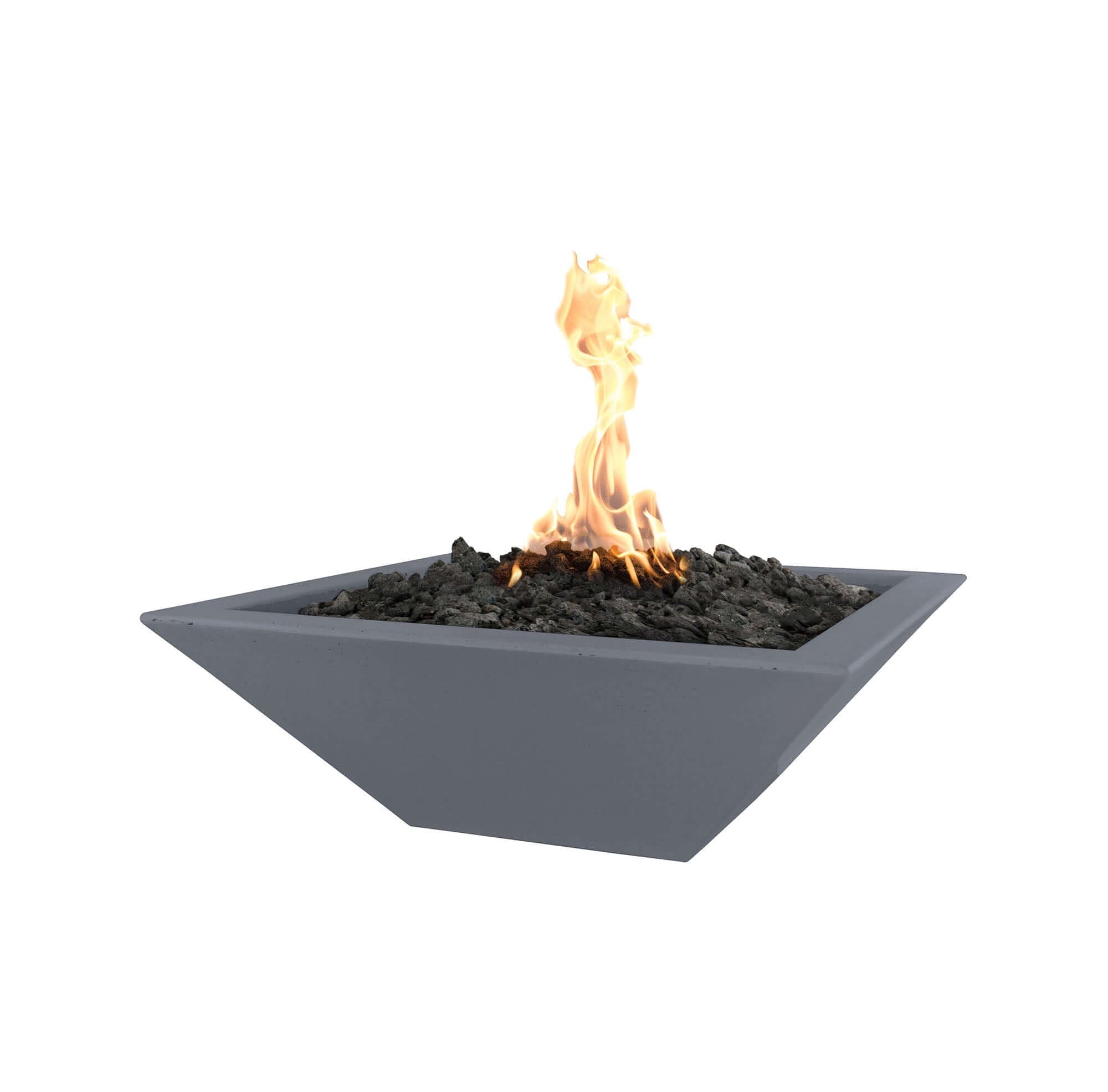30" Maya GFRC Square Fire Bowl - OPT - 30SFO - by The Outdoor Plus | Buy at Agent BBQ