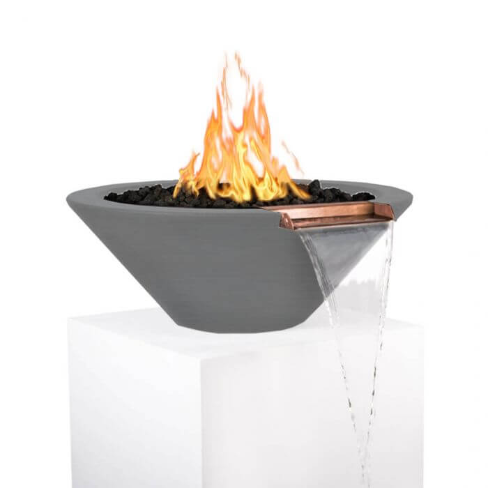31" Cazo Fire and Water Bowl - OPT - 31RFW - Fire Bowls by The Outdoor Plus | Buy at Agent BBQ