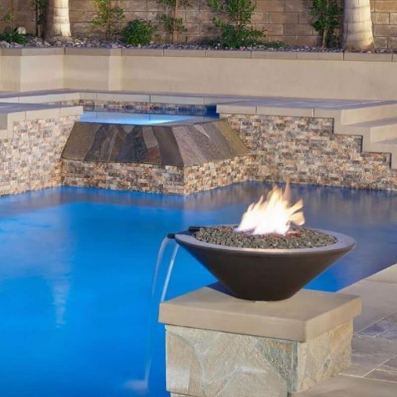 36" Cazo Fire and Water Bowl - OPT - 36RFW - by The Outdoor Plus | Buy at Agent BBQ